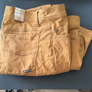 Prana Golden Brown Casual Pants